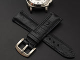 BLACK OSTRICH LEATHER STRAP
