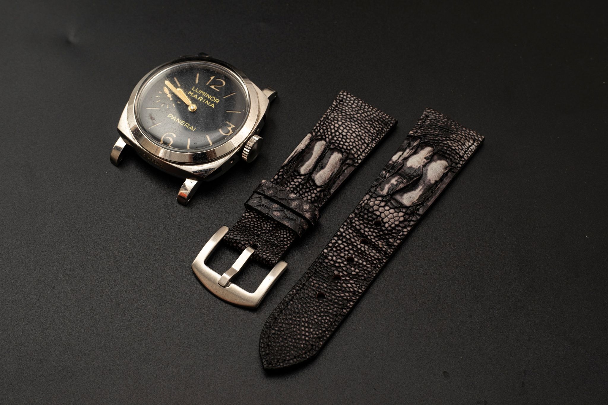 PURPLE OSTRICH LEATHER STRAP