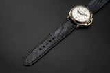 BLUE OSTRICH LEATHER STRAP