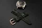 GREEN OSTRICH LEATHER STRAP