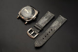 GREY OSTRICH LEATHER STRAP