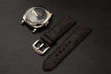 BROWN OSTRICH LEATHER STRAP