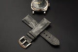 GREY OSTRICH LEATHER STRAP