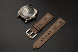 BROWN OSTRICH LEATHER STRAP