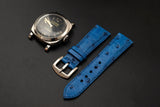 BLUE OSTRICH LEATHER STRAP