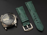 GREEN OSTRICH LEATHER STRAP