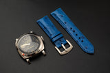 BLUE OSTRICH LEATHER STRAP
