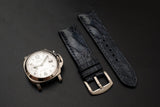 BLUE OSTRICH LEATHER STRAP