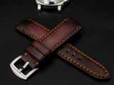 PINK&BLACK CALF LEATHER STRAP
