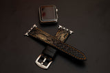 BLACK&GOLD PYTHON LEATHER STRAP