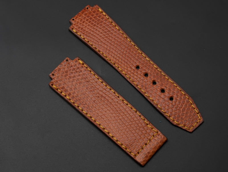 ORANGE LIZARD LEATHER STRAP