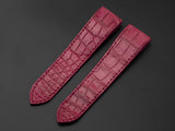 PINK CROCODILE BELLY LEATHER STRAP
