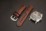 BROWN CROCODILE BELLY LEATHER STRAP