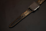 BLACK&GOLD PYTHON LEATHER STRAP