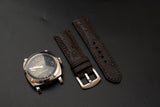 BROWN OSTRICH LEATHER STRAP