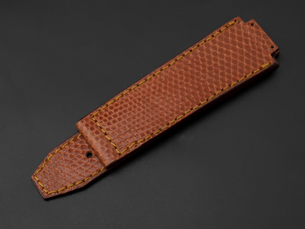 ORANGE LIZARD LEATHER STRAP
