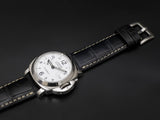 BLACK CROCODILE BELLY LEATHER STRAP - Lac Crado 