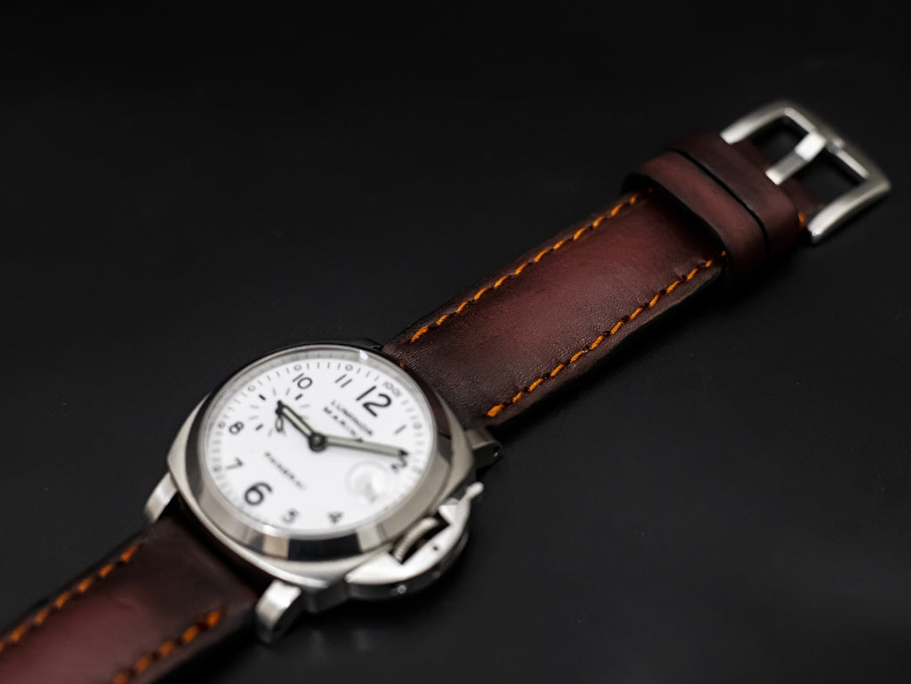 PINK&BLACK CALF LEATHER STRAP
