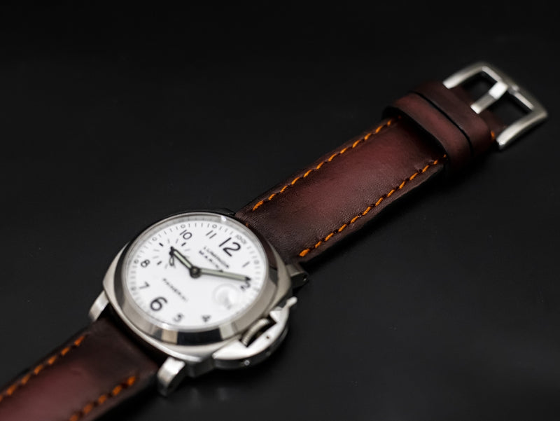 PINK&BLACK CALF LEATHER STRAP