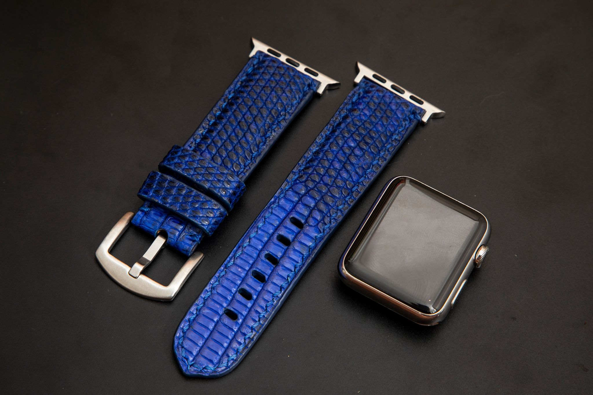 BLUE LIZARD LEATHER STRAP