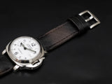BROWN&BLACK CALF LEATHER STRAP