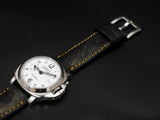 BLACK&GOLD CALF LEATHER STRAP