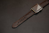 BROWN OSTRICH LEATHER STRAP