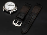BROWN&BLACK CALF LEATHER STRAP