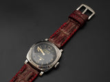 RED CROCODILE HORNBACK LEATHER STRAP