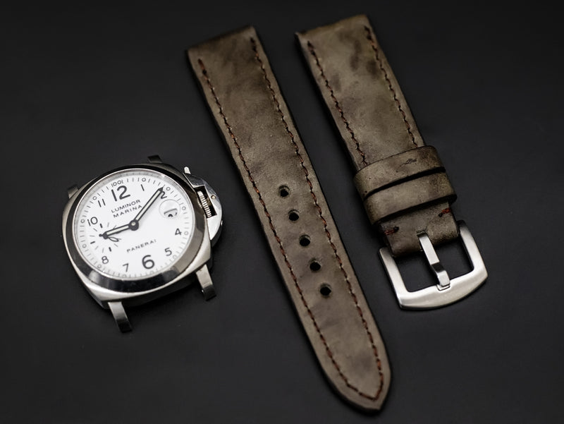 GREY CALF LEATHER STRAP