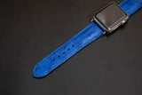 BLUE OSTRICH LEATHER STRAP