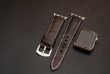 BROWN CROCODILE BELLY LEATHER STRAP
