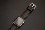 BROWN CROCODILE BELLY LEATHER STRAP