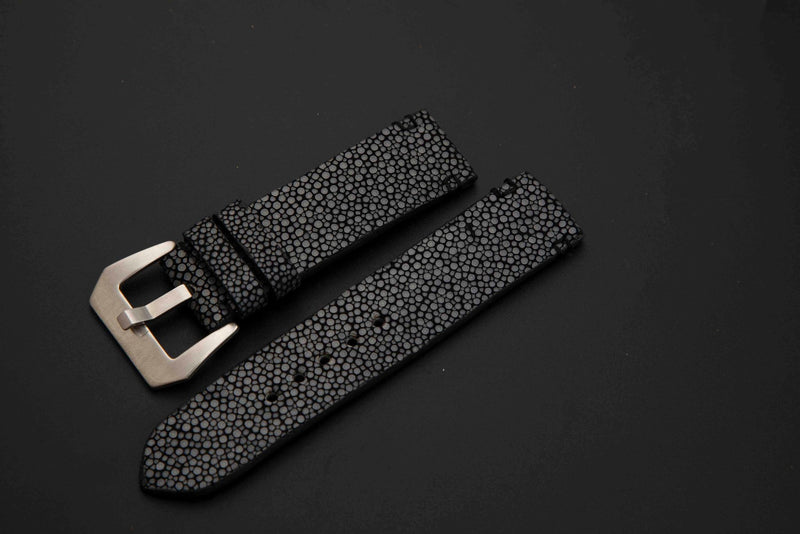 BLACK STINGRAY LEATHER STRAP