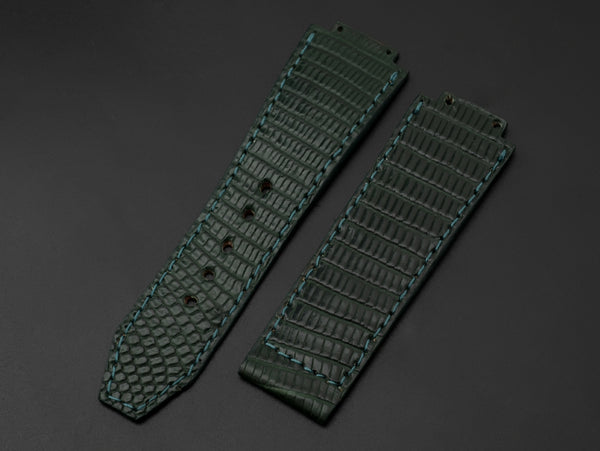 GREEN LIZARD LEATHER STRAP