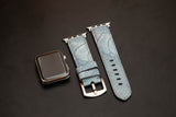 BLUE OSTRICH LEATHER STRAP