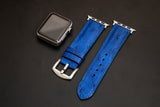 BLUE OSTRICH LEATHER STRAP