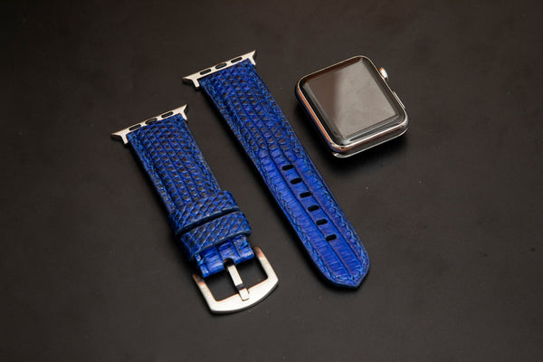BLUE LIZARD LEATHER STRAP
