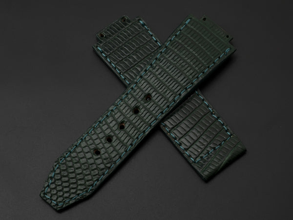 GREEN LIZARD LEATHER STRAP