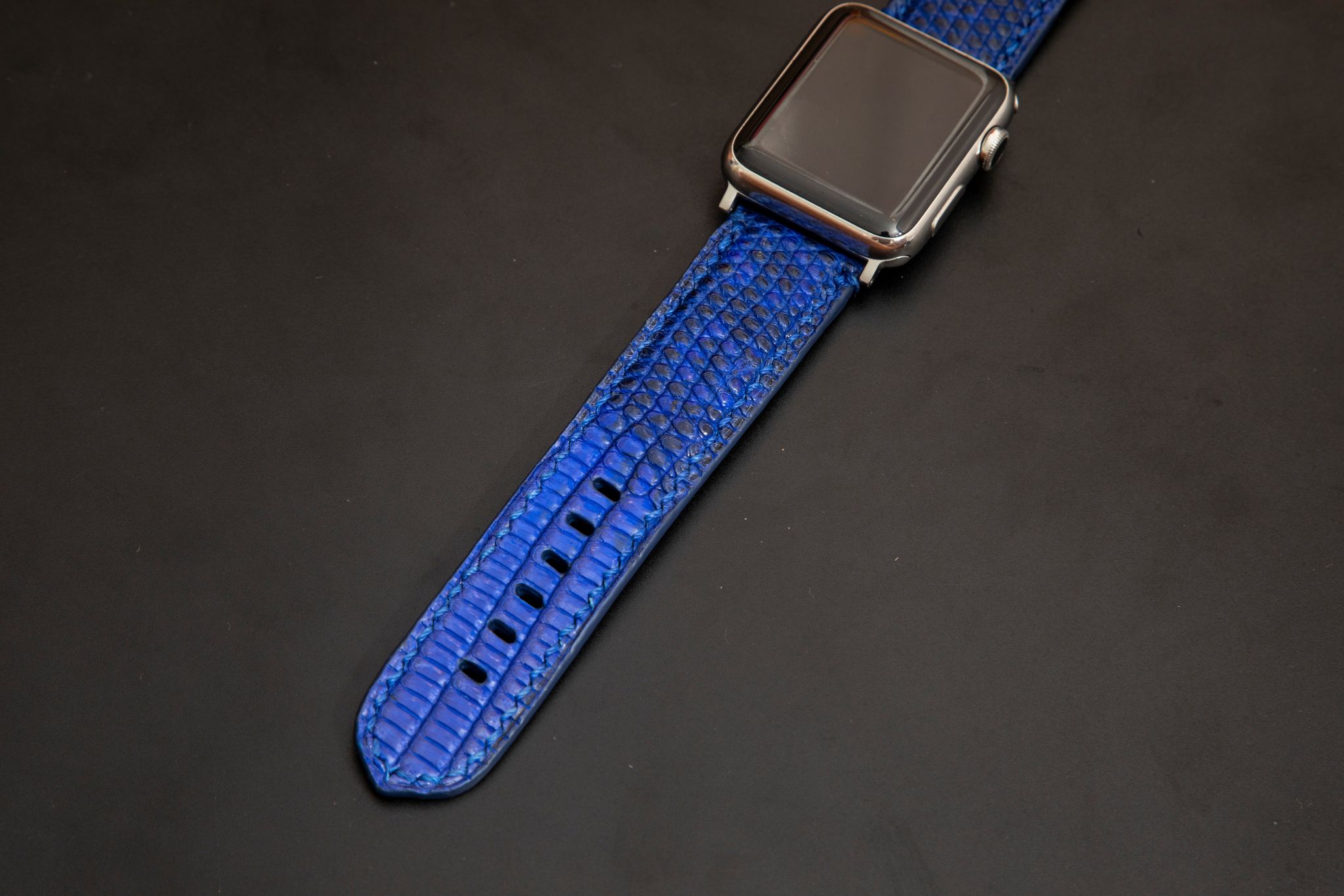 BLUE LIZARD LEATHER STRAP