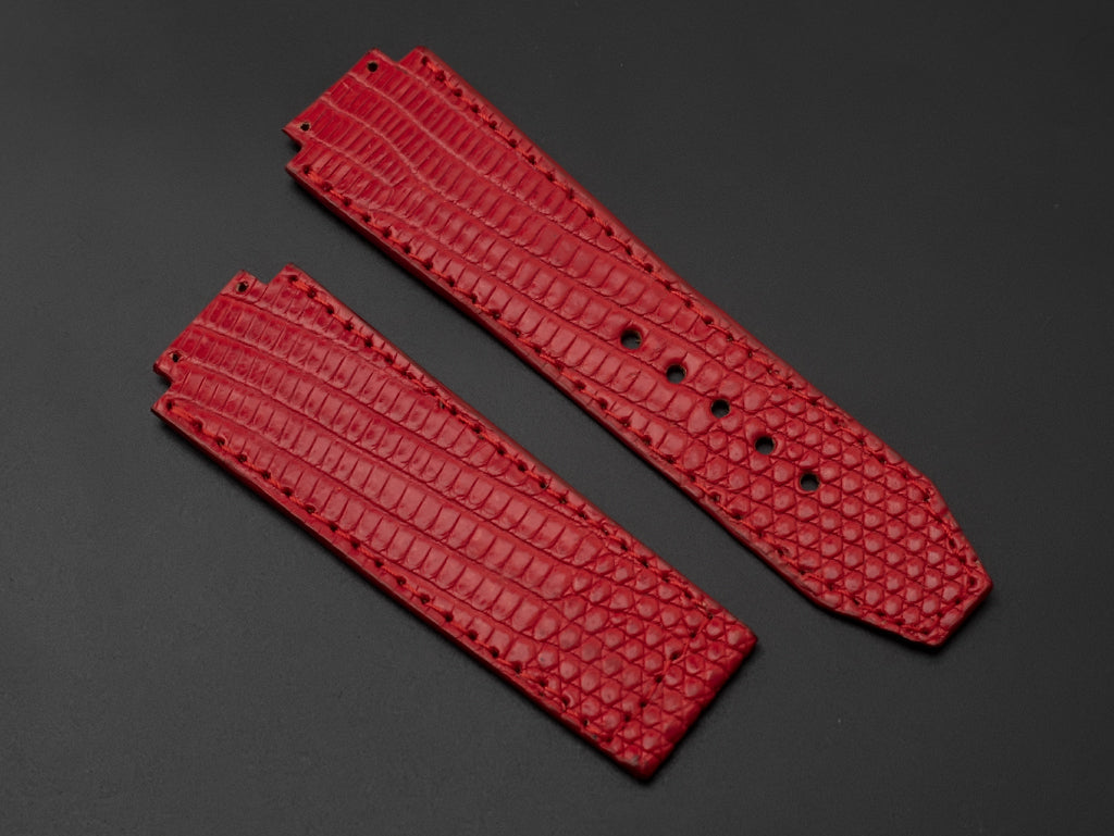 RED LIZARD LEATHER STRAP