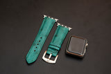 GREEN OSTRICH LEATHER STRAP