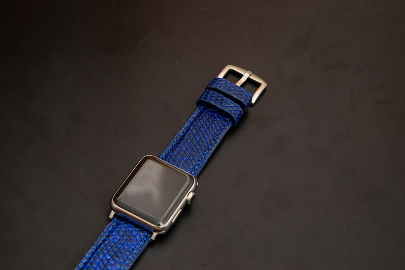 BLUE LIZARD LEATHER STRAP
