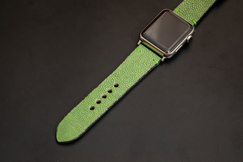 GREEN STINGRAY LEATHER STRAP