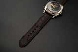 BROWN OSTRICH LEATHER STRAP