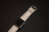 WHITE OSTRICH LEATHER STRAP
