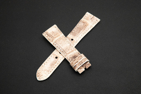HIMALAYA CROCODILE BELLY LEATHER STRAP