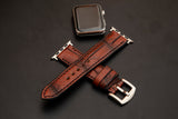 RED&BLACK CROCODILE BELLY LEATHER STRAP