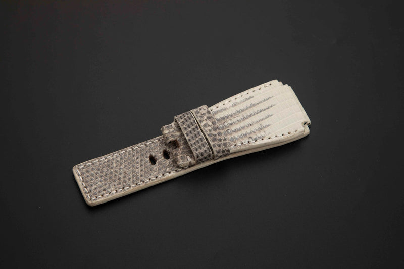WHITE LIZARD LEATHER STRAP