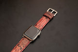 PINK PYTHON LEATHER STRAP
